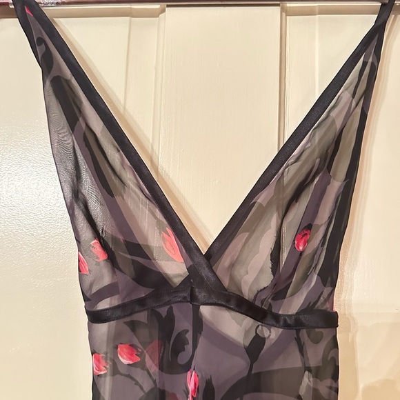 Victoria's Secret Purple and Red Maxi Sundress V-Neck Sleeveless - Picture 8 of 11